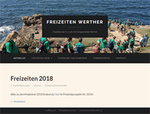 Tablet Screenshot of freizeiten.kirche-werther.de
